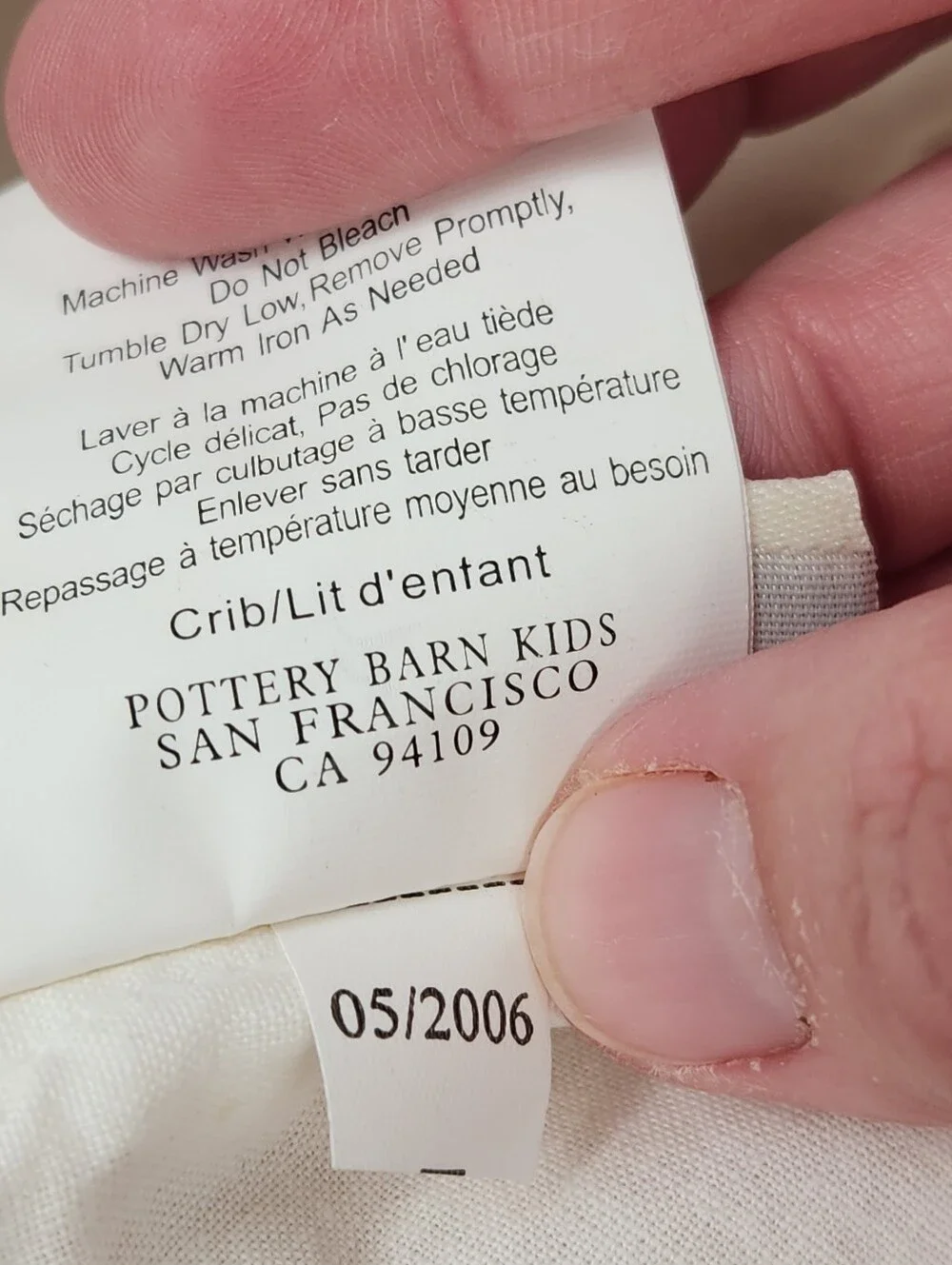 Pottery Barn Kids Alphabet Crib Bed Skirt 28